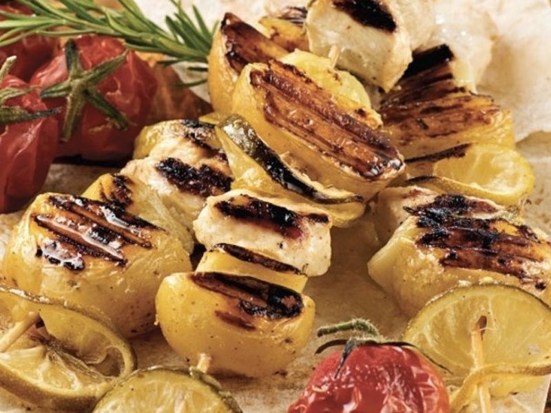 Hardallı pırasalı tavuk şişleri tarifi